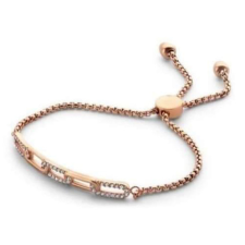 Victoria Rose gold színű fehér köves karkötő karkötő