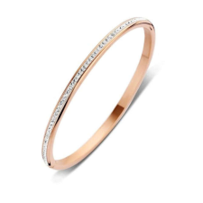 VICTORIA Rose gold színű fehér köves karkötő karkötő