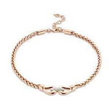 Victoria Rose gold színű fehér köves nyaklánc nyaklánc