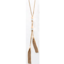 VICTORIA rose gold színű fehér köves nyaklánc 82cm nyaklánc