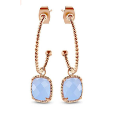 Victoria Rose gold színű kék köves fülbevaló fülbevaló