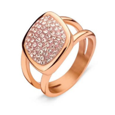 Victoria Rose gold színű rózsaszín köves gyűrű gyűrű