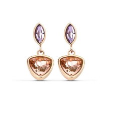 VICTORIA Rose gold színű színes köves fülbevaló fülbevaló