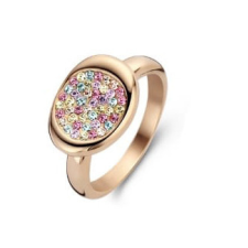 VICTORIA Rose gold színű színes köves gyűrű gyűrű