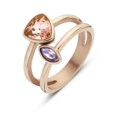 Victoria Rose gold színű színes köves gyűrű gyűrű