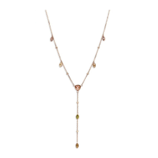 Victoria Rose gold színű színes köves nyaklánc nyaklánc