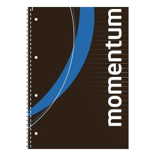 VICTORIA Spirálfüzet, A4, vonalas, 90 lap, perforált, lyukasztott, VICTORIA, "Momentum" füzet