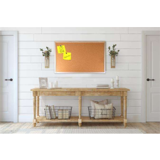 VICTORIA VISUAL Parafatábla, 60x100 cm, fa keret, VICTORIA VISUAL parafatábla