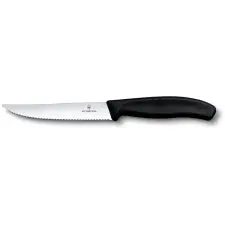 Victorinox Swiss Classic steak- és pizzakés, 12 cm, fekete kés és bárd