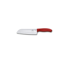 Victorinox V-6.85 21.17B Santoku rozsdamentes acél kés 17cm - Piros konyhai eszköz