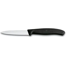 Victorinox Zöldségkés recés éllel, műanyag, 8 cm fekete kés és bárd