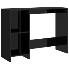  VID magasfényű fekete forgácslap laptopasztal 102,5 x 35 x 75 cm íróasztal
