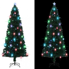  VID optikai szálas műkarácsonyfa talppal/LED fénnyel 240 cm műfenyő