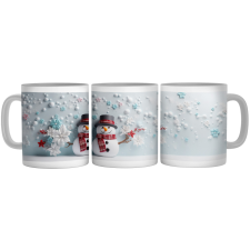  Vidám Hóember - 3D Mintás Bögre bögrék, csészék