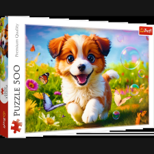Vidám kiskutya puzzle 500 darabos puzzle, kirakós