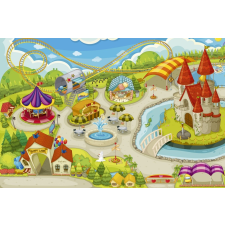 Vidámpark, poszter tapéta 375*250 cm tapéta, díszléc és más dekoráció