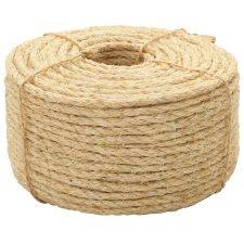 vidaXL 100% szizálkötél 6 mm 250 m kábel és adapter