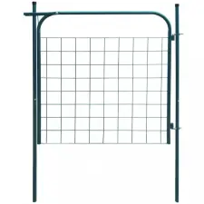 vidaXL 100x100 Zöld kerti kerítés kapu kerti bútor