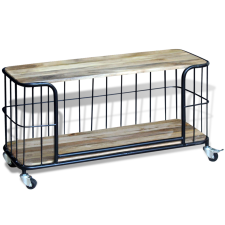 vidaXL 100x40x45 cm tömör mangófa TV szekrény bútor