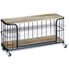 vidaXL 100x40x45 cm tömör mangófa TV szekrény (243301) bútor