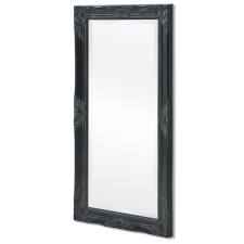 vidaXL 100x50 cm fekete barokk stílusú fali tükör bútor