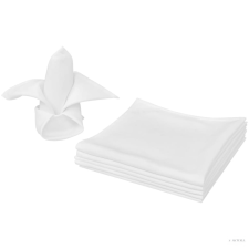vidaXL 10 db fehér szalvéta 50 x 50 cm papírárú, csomagoló és tárolóeszköz