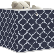 vidaXL 10 db kék nem szőtt szövet összecsukható tárolódoboz 32x32x32cm (4018980) bútor