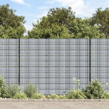 vidaXL 10 db szürke PVC belátás elleni árnyékoló 252,5 x 19 cm építőanyag