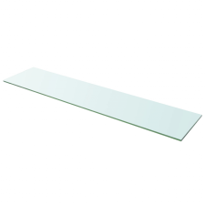 vidaXL 110x25 cm átlátszó panel üvegpolc fürdőszoba kiegészítő