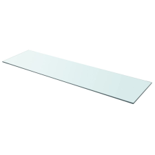 vidaXL 110x30 cm átlátszó panel üvegpolc bútor