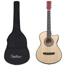 vidaXL 12 darabos 6 húros cutaway akusztikus western gitárszett 38" gitár és basszusgitár