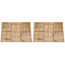 vidaXL 12 db barna fa padlólap 50 x 50 cm járólap