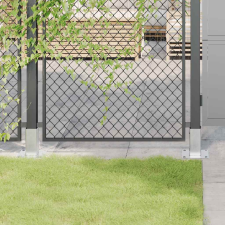 vidaXL 12 db horganyzott acélból oszlopalapok négyzet alakúak 71x71 mm kerti bútor