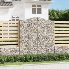 vidaXL 13 db íves horganyzott vas gabion kosár 200x50x220/240 cm bútor