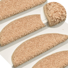 vidaXL 15 db aranyszínű lépcsőszőnyeg 56 x 17 x 3 cm lakástextília