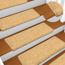 vidaXL 15 db bézs lépcsőszőnyeg 65 x 25 cm kerti dekoráció