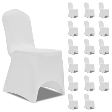 vidaXL 18 db fehér sztreccs székszoknya lakástextília