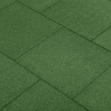 vidaXL 18 db zöld ütéscsillapító gumilap 50 x 50 x 3 cm építőanyag