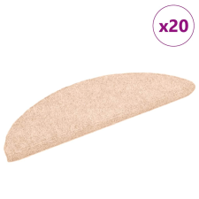 vidaXL 20 db barna öntapadó lépcsőszőnyeg 56 x 17 x 3 cm lakástextília
