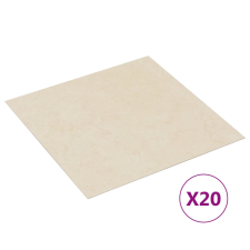 vidaXL 20 db bézs színű öntapadó PVC padlólap 1,86 m² (330173) járólap