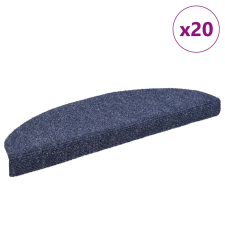 vidaXL 20 db kék öntapadó lépcsőszőnyeg 65x21x4 cm lakástextília