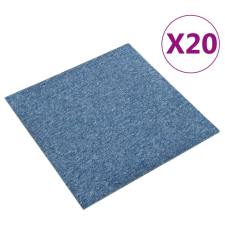 vidaXL 20 db kék szőnyegpadlólap 5 m² 50 x 50 cm lakástextília