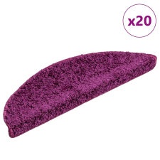 vidaXL 20 db lila lépcsőszőnyeg 56x17x3 cm lakástextília