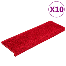 vidaXL 20 db piros lépcsőszőnyeg 65 x 21 x 4 cm lakástextília