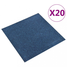 vidaXL 20 db sötétkék szőnyegpadlólap 5 m² 50 x 50 cm lakástextília