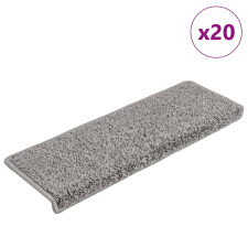 vidaXL 20 db szürke lépcsőszőnyeg 65 x 21 x 4 cm lakástextília