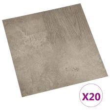 vidaXL 20 db szürke öntapadó PVC padlólap 1,86 m² (330132) járólap