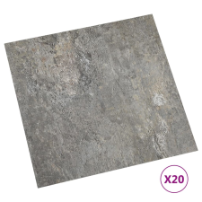 vidaXL 20 db szürke öntapadó PVC padlólap 1,86 m² (330148) járólap