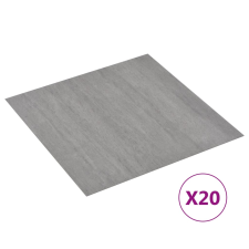 vidaXL 20 db szürke pontozott öntapadó PVC padlólap 1,86 m² (330174) járólap