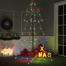 vidaXL 240 LED-es beltéri/kültéri kúp alakú karácsonyfa 118 x 180 cm műfenyő